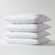 image 2 of Homescapes Anti Allergy Pillow Protectors - Pack of 4 White