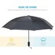 image 7 of Lifeventure Medium Trek Umbrella Black