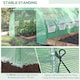 image 5 of Outsunny 4 x 3 x 2 m Polytunnel Greenhouse Pollytunnel Tent Steel Frame Green