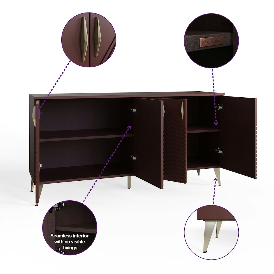 image 1 of Frank Olsen Ava Sideboard Purple | Mulberry