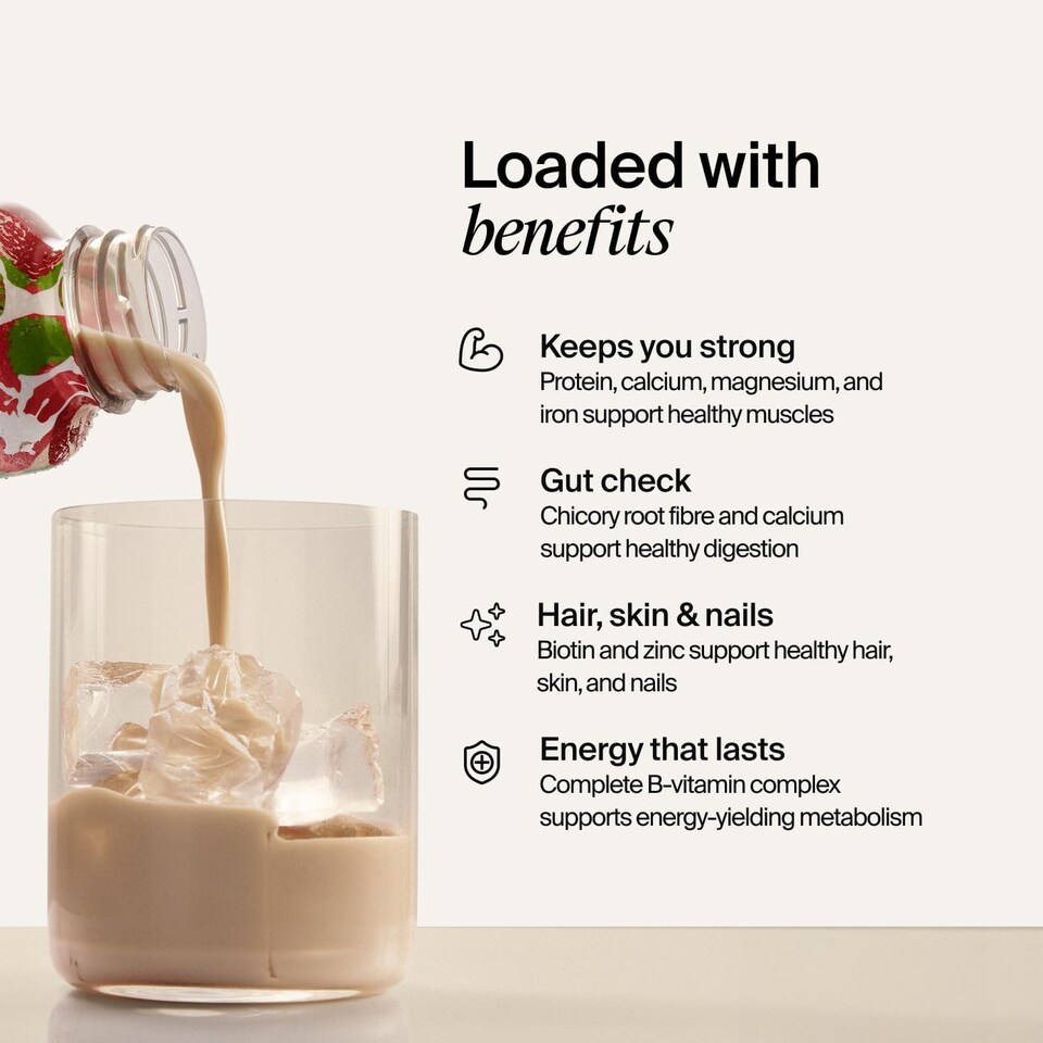 image 1 of Huel Ready-to-Drink Meal, LITE Strawberry Protein Drink, 500ml Bottles (Pack of 8) - Protein Shakes, Pre-Portioned Meal, 25g of Protein per Bottle