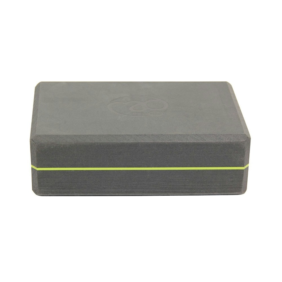 image 1 of Yoga-Mad 369 Yoga Block - Grey/Lime Green - One Size