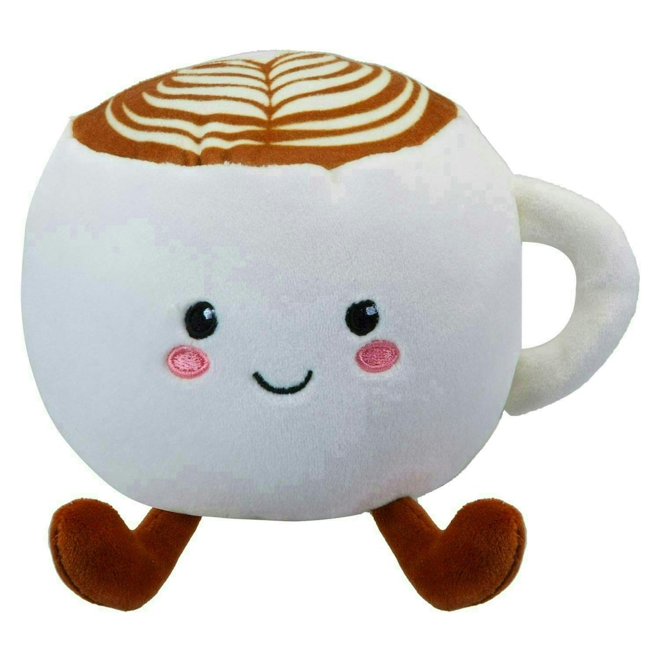 image 1 of Coffee Soft Toy Food Drink Themed Cute Plush Cuddly Fluffy 27cm Multi-Coloured