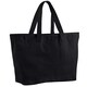 image 2 of Westford Mill Cotton Heavy Duty Tote Bag | Black | Black | One Size | 1