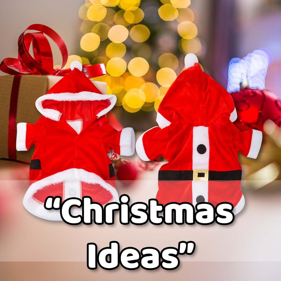image 1 of PMS Christmas Small Dog Santa Suit Pet Clothes - Small, Red