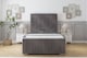 image 1 of Sloomy Radcliffe Slate Naples Bed Frame With Mattress With 50" Upholstered Headboard 5' King