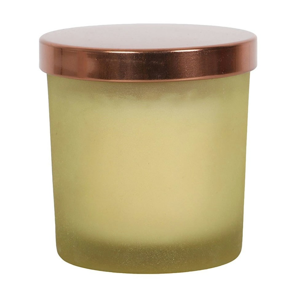 image 1 of Something Different New Moon Wild Orange Scented Candle - Yellow/Frosted - One Size