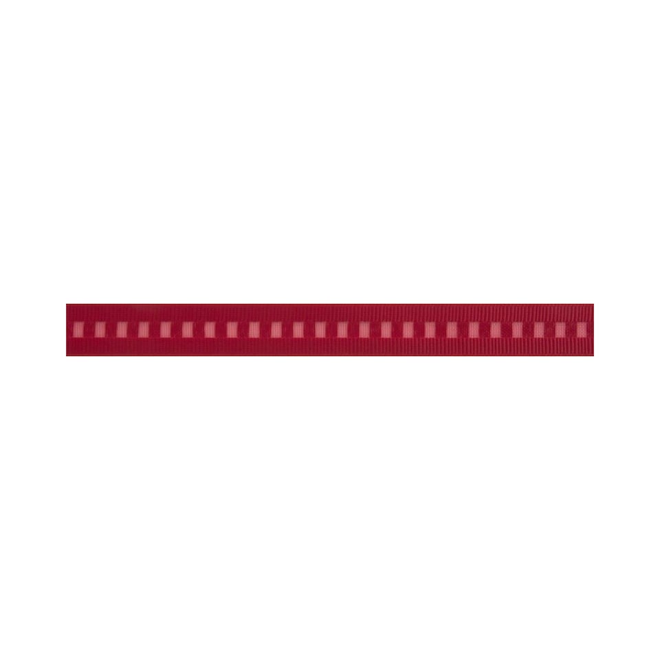Berisfords Red  15mm Ladder Ribbon for Dressmaking - per metre