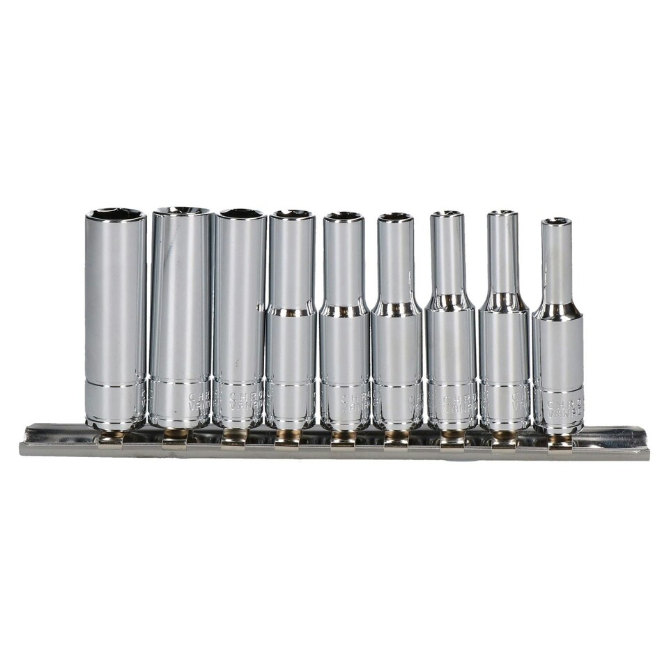 image 1 of 1/4" Drive Deep BA Socket Set Sockets 0BA - 8BA 9pc Classic Car Model Making