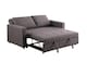image 6 of Omari 2-Seater Fabric Pull-Out Loveseat Sleeper Sofa - Brown | Brown | Brown | Two Seater | 1