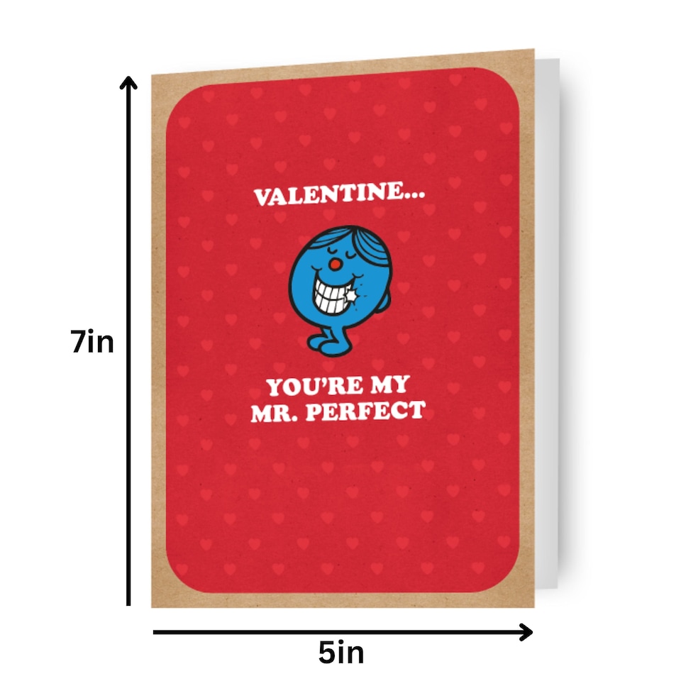 image 1 of Mr Men & Little Miss 'Mr Perfect' Valentine's Day Card
