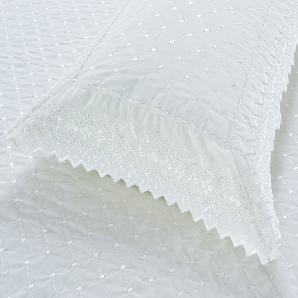 image 1 of Richmond Polycotton Luxury Duvet Cover Set With Pillowcase Cream | Super King