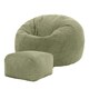 image 1 of Icon Kingston Classic Beanbag and Footstool Sage Green Green
