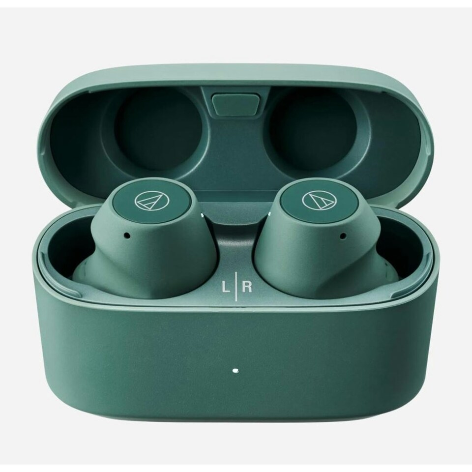 image 1 of Audio-Technica ATH-CKS30TW+ Wireless Earbuds Green