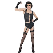 The Rocky Horror Picture Show Mens Frank-N-Furter Costume Set - Black - L L