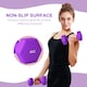image 6 of SPORTNOW Set of 2 Hexagonal Dumbbells Weights Pair, 2 x 4kg, Purple