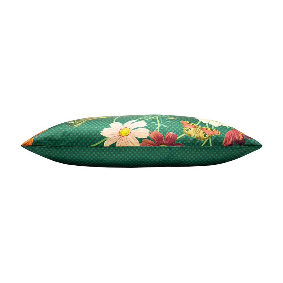 image 1 of Paoletti Botanical Cushion, Emerald, 40 x 60cm