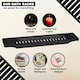 image 6 of Luxury Bamboo Bath Caddy Tray Wood Bathtub Storage Organizer Black