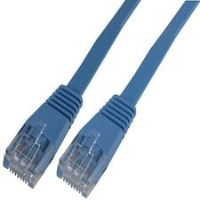 PRO SIGNAL - 5m Blue Flat Cat5e UTP Ethernet Patch Lead