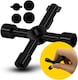 image 9 of Household 4 Way Utility Key – Multi-Purpose Tool for Radiators, Gas & Electric Meters, Panels & Cabinets, Compact & Durable Design