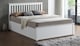 image 3 of 5ft King Size Ottoman gas lift up storage white painted finish wood wooden bed frame.Raise up underbed storeage solid woodern bedstead