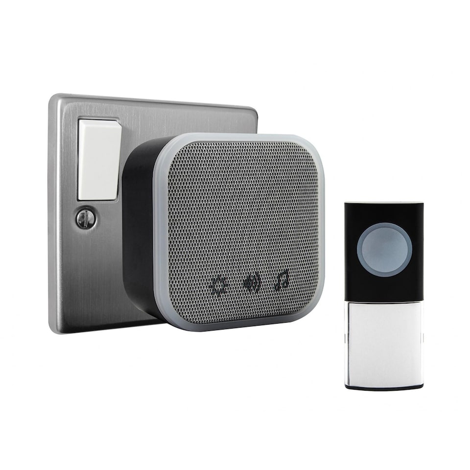 image 1 of Uni-com Plug-in Door Chime (UK Plug) | Multi | Multi Colour | Black | 1