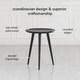 image 4 of Electra Round Solid Mango Wood Side Table for Living Room Bedroom