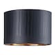 image 1 of Modern Black Croc Design Faux Leather 12 Lamp Shade with Shiny Gold Inner | Black