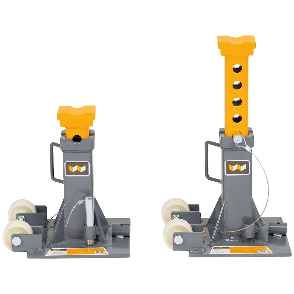 image 1 of WINNTEC 12 TON Trolley Jack Stands - L54 x W92.5 x H35 cm