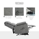 image 6 of HOMCOM Power Lift Chair Electric Riser Recliner with Remote Control, Grey Grey