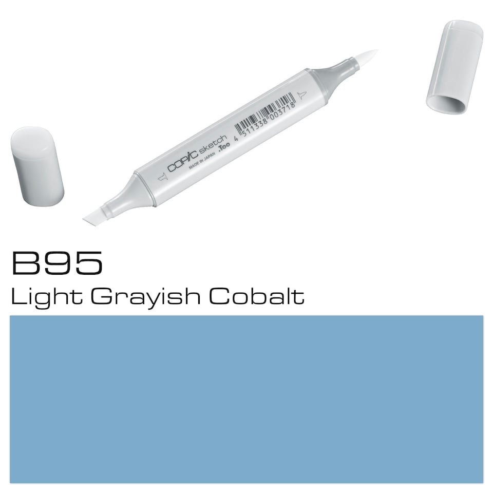 image 1 of Copic Sketch Marker, Light Grayish Cobalt, Single Pen