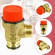 image 5 of SPARES2GO Pressure Relief Safety Valve for Baxi Boiler 3 Bar 1/2" BSP Male x Push Fit Brass PRV