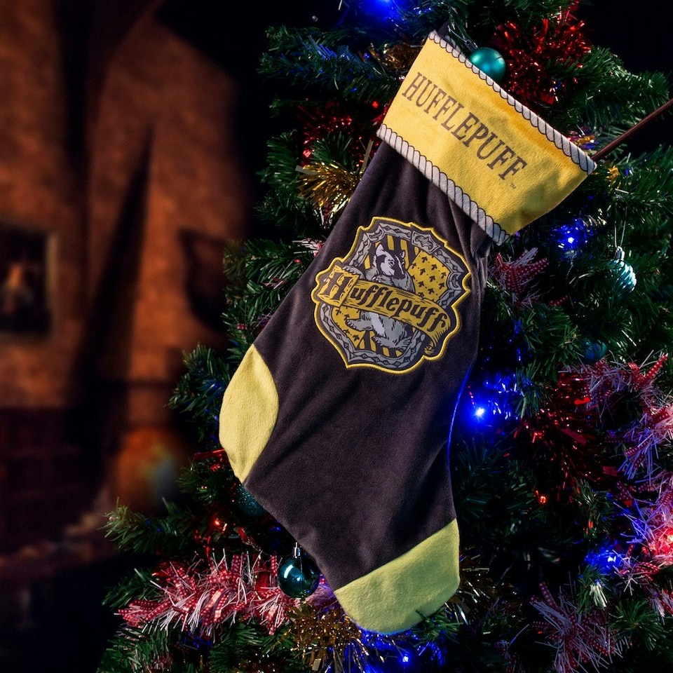 image 1 of Harry Potter Hufflepuff Christmas Stocking - Yellow - One Size