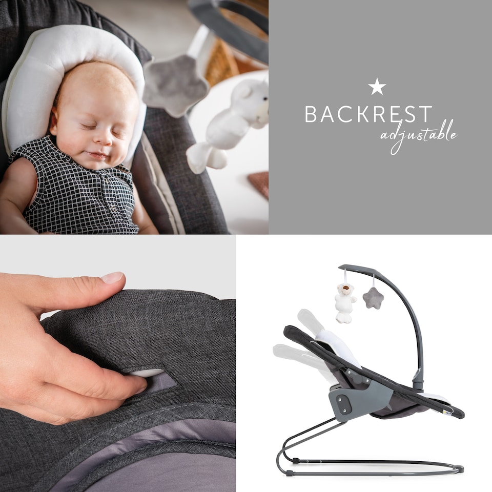 image 1 of hauck Alpha Bouncer Deluxe - Melange Grey