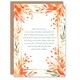 image 1 of Love Your Enemies Sermon on the Mount Orange Floral Christian Birthday Card