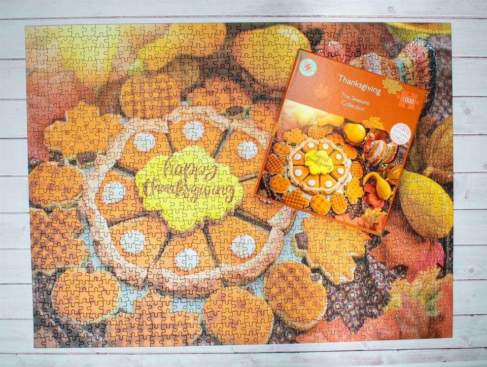 image 1 of Thanksgiving 1000 Piece Jigsaw Puzzle