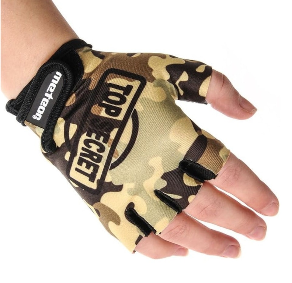 image 1 of Meteor Kids Bike Gloves – Breathable, Non-Slip, Padded for Comfort & Safety | Green | Moro | S