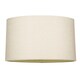 image 1 of Contemporary and Sleek Cream Linen Fabric Oval Lamp Shade 60w Maximum | Cream | 12"
