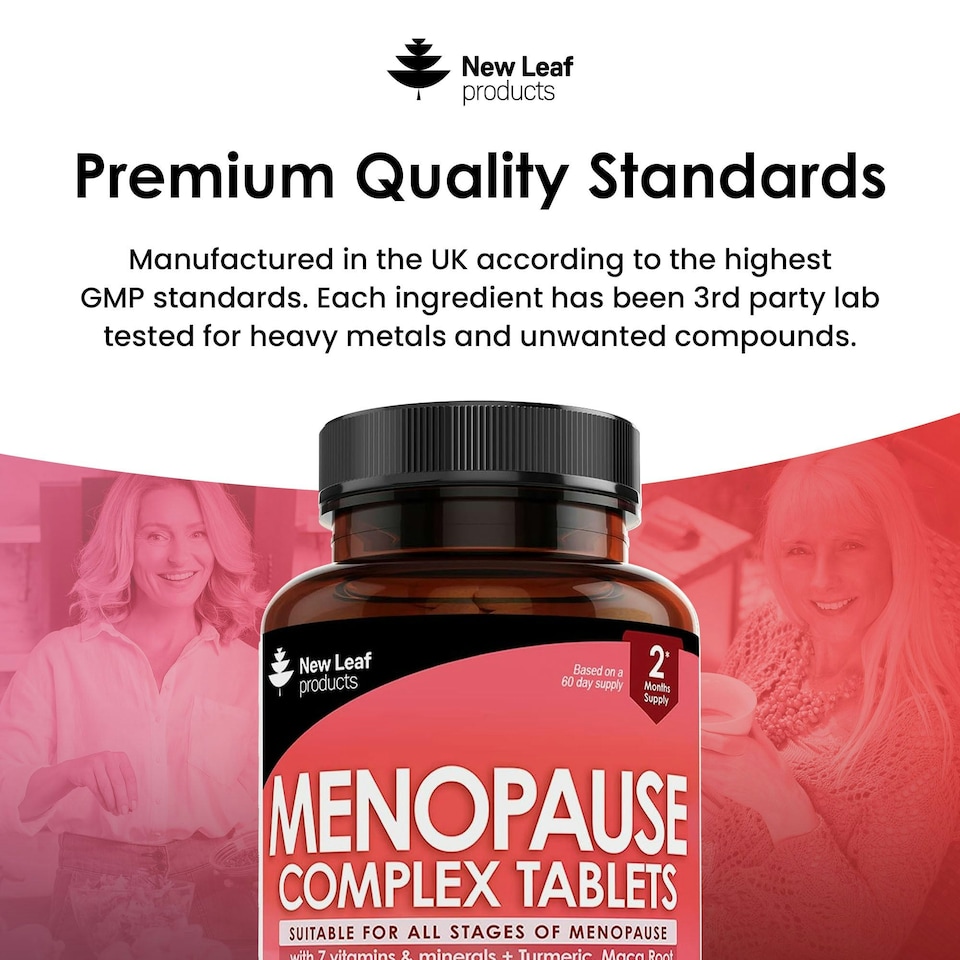 image 1 of Menopause Supplements + Turmeric & Ashwagandha Tablets