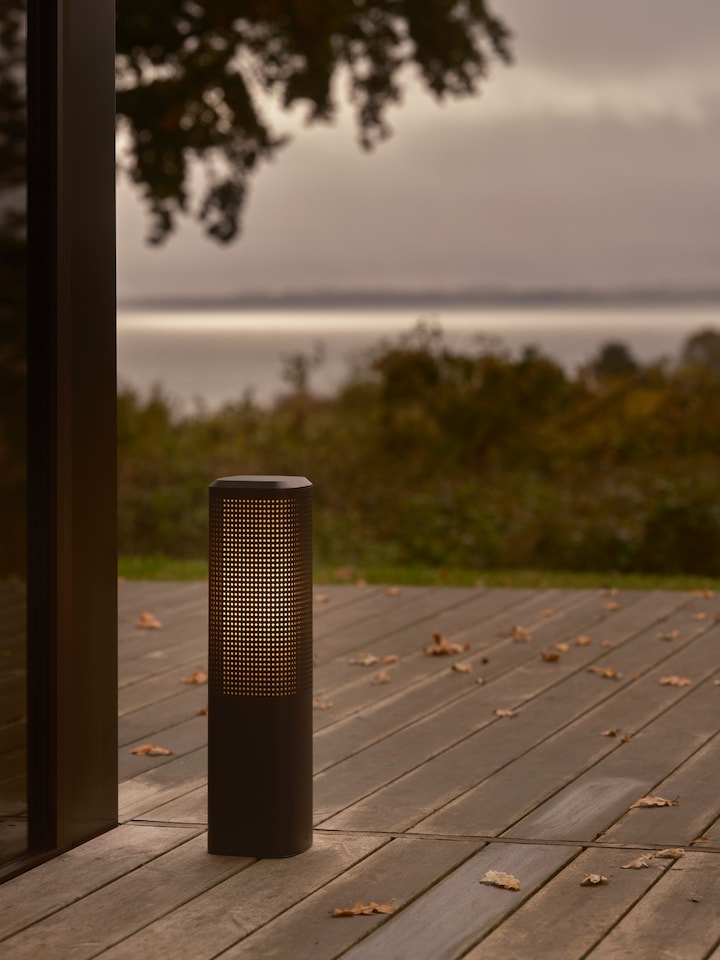 image 1 of Nordlux Sidara Outdoor Garden Post Black Aluminium E27 Coastal/Marine Safe - Mains Powered, IP44