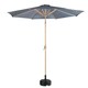 image 1 of GardenKraft 2.7M Parasol Crank & Tilt 6 Ribs With Wooden Effect - Charcoal Black