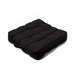 image 4 of Quilted Button Seat Pad Cushion Booster 100% Cotton Cover 45cm Square Red