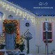 image 4 of The Christmas Workshop Warm White Icicle LED Christmas Lights