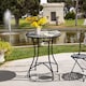 image 2 of Outsunny Mosaic Side Table Bistro Coffee Table for Garden Patio Balcony Grey