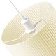 image 5 of Contemporary Designer Double Pleated Cream Cotton Fabric 12 Drum Lamp Shade | Cream | 12"