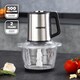 image 2 of GEEPAS 400W Mini Food Processor Black