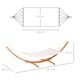 image 5 of Outsunny Outdoor Garden Hammock with Wooden Stand Swing Hanging Bed for Patio White | White
