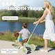 image 6 of AIYAPLAY Toddler Trike with Adjustable Parent Handle Basket for Kids, Green