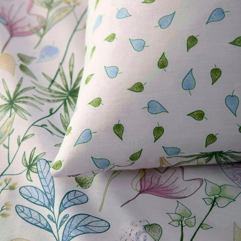 image 1 of Portfolio Home Kew Floral Bedding Duvet Cover Set Pink | King