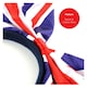 image 3 of Union Jack Sequin Dress & Bow Headband | Blue | S